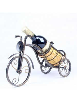 Metal thick wire tricycle wine rack Wine frame restaurant decorated wedding supplies wrought iron crafts, metal crafts, wine